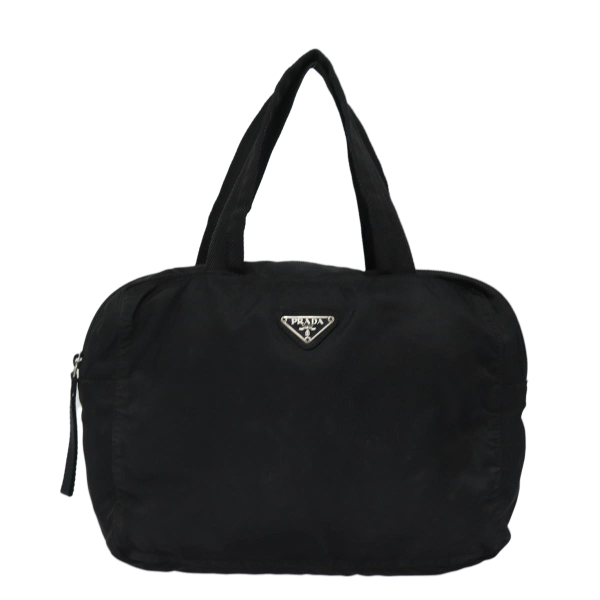 PRADA Hand Bag Nylon Black Auth ep4889