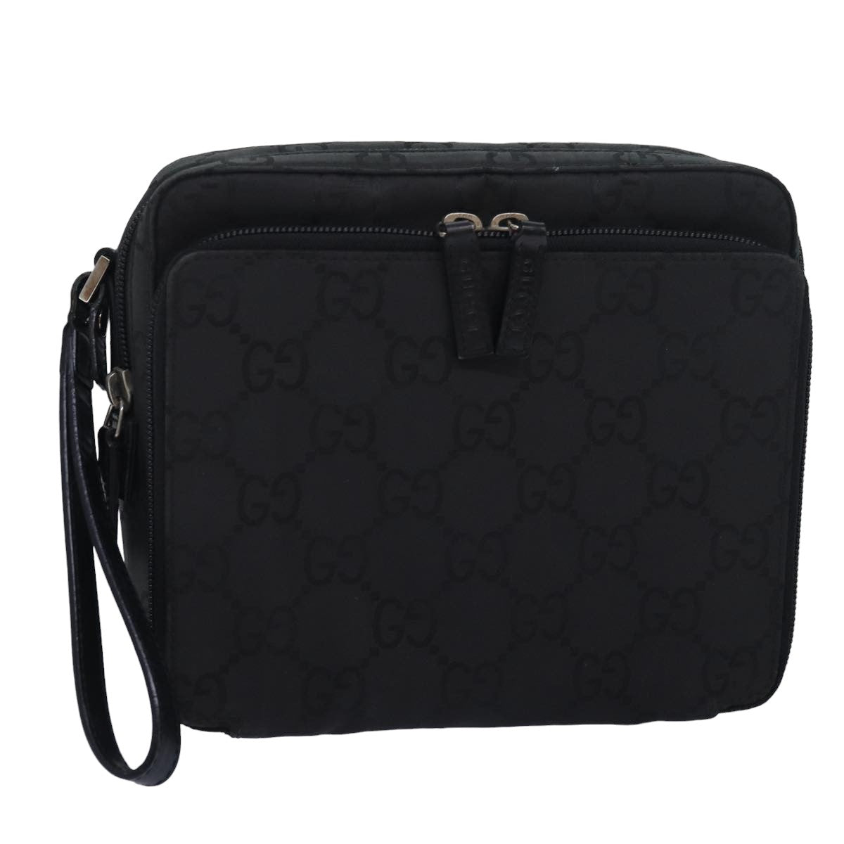 GUCCI GG Canvas Clutch Bag Black 018 1603 Auth ep4897