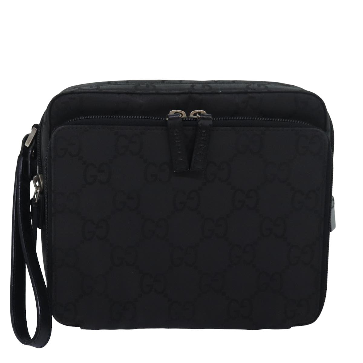 GUCCI GG Canvas Clutch Bag Black 018 1603 Auth ep4897