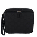 GUCCI GG Canvas Clutch Bag Black 018 1603 Auth ep4897-13