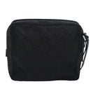 GUCCI GG Canvas Clutch Bag Black 018 1603 Auth ep4897-2