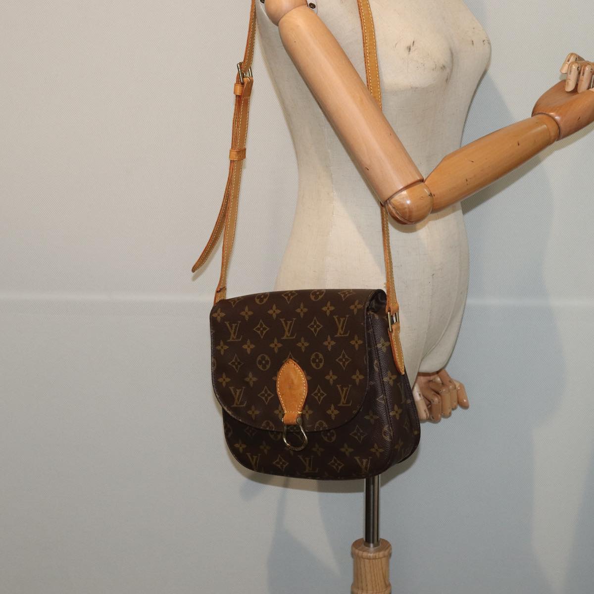 LOUIS VUITTON Monogram Saint Cloud GM Shoulder Bag M51242 LV Auth ep4919