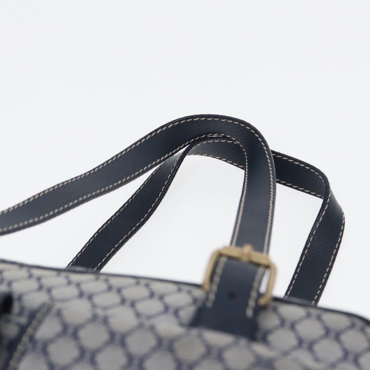 CELINE Macadam Canvas Hand Bag Navy Auth ep4926