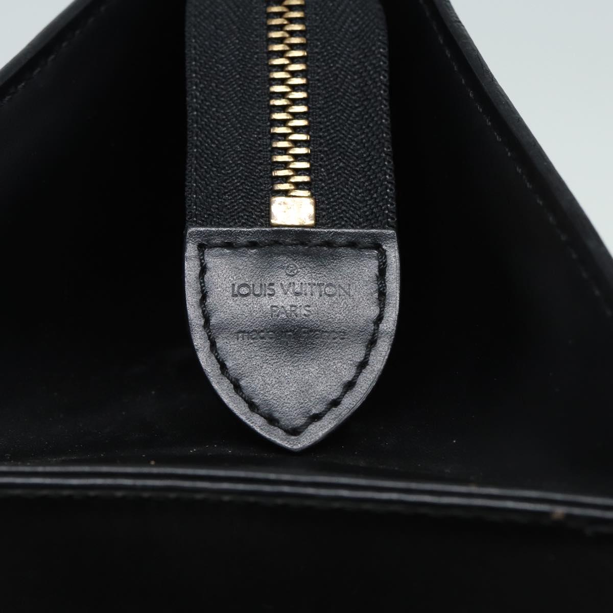 LOUIS VUITTON Epi Sac Triangle Hand Bag Black M52092 LV Auth ep4945