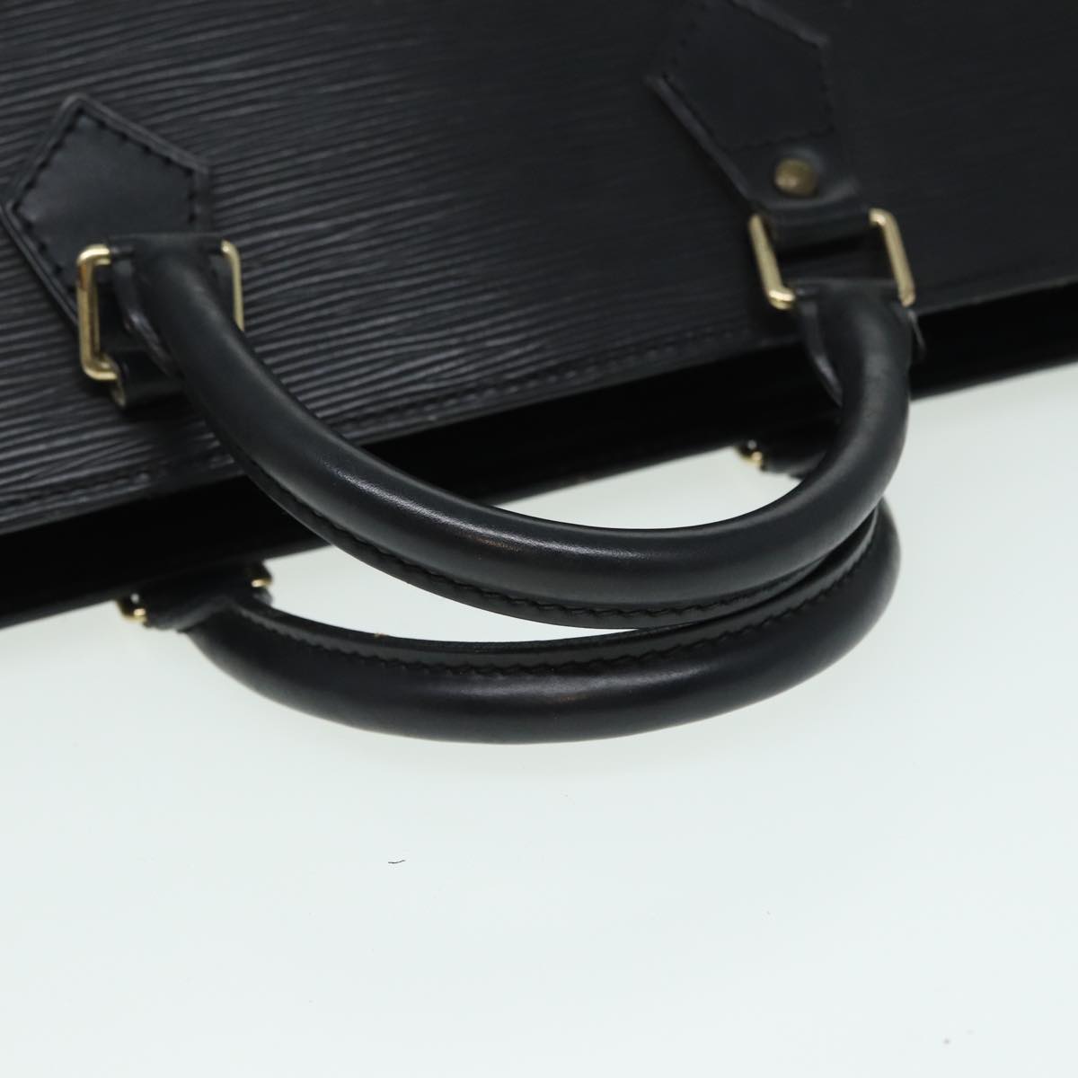 LOUIS VUITTON Epi Sac Triangle Hand Bag Black M52092 LV Auth ep4945