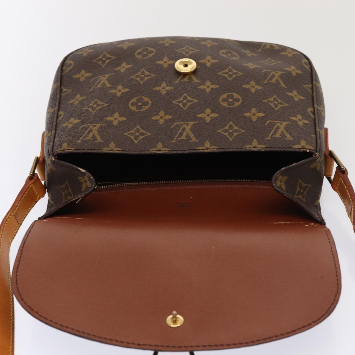 LOUIS VUITTON Monogram Saint Cloud GM Shoulder Bag M51242 LV Auth ep4948