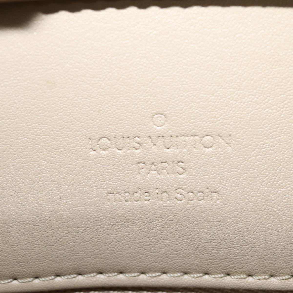 LOUIS VUITTON Monogram Vernis Houston Hand Bag Beige M91004 LV Auth ep4960