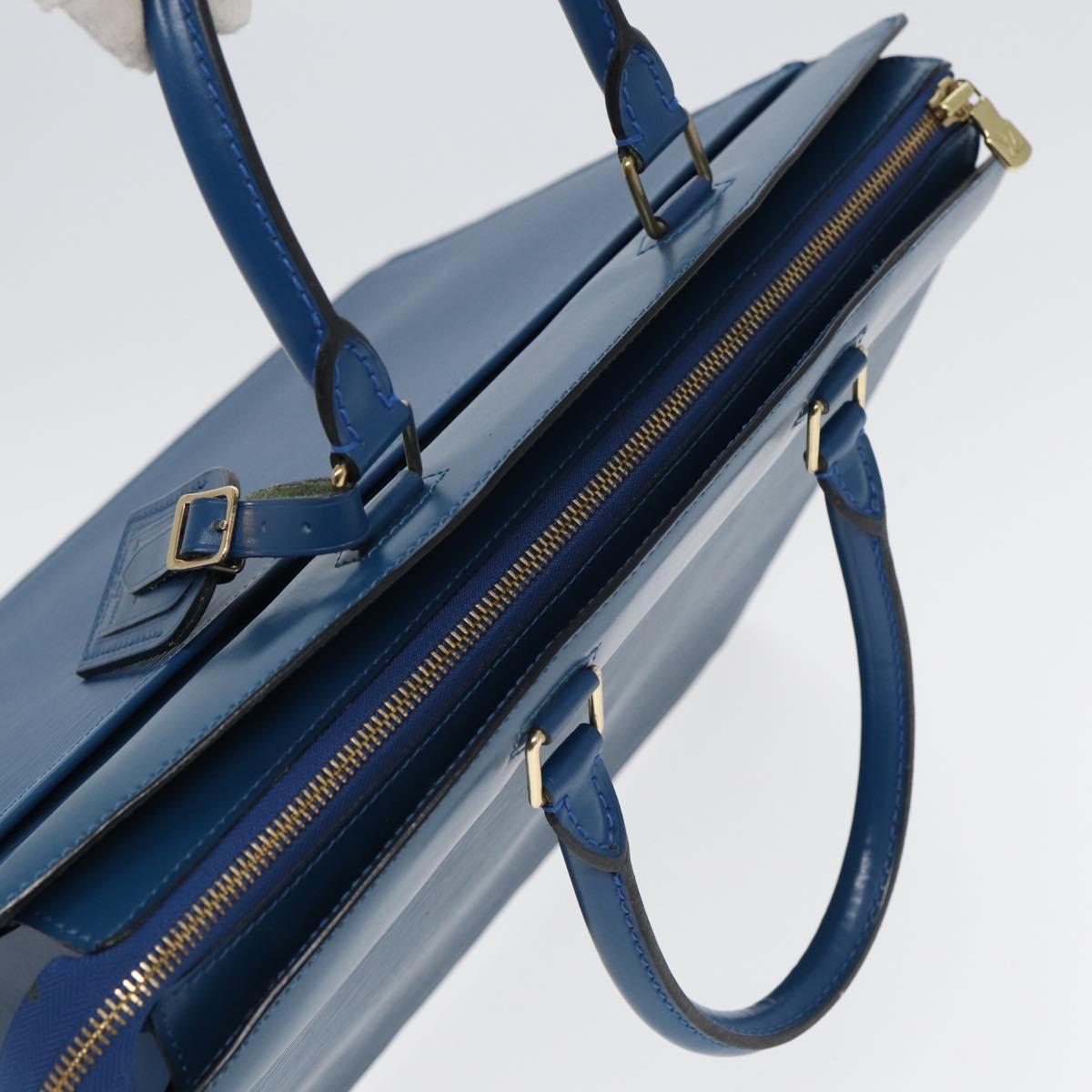 LOUIS VUITTON Epi Riviera Hand Bag Blue M48185 LV Auth ep4972