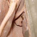 GUCCI Bamboo Hand Bag Suede Khaki 002 1186 0260 Auth ep4974-19