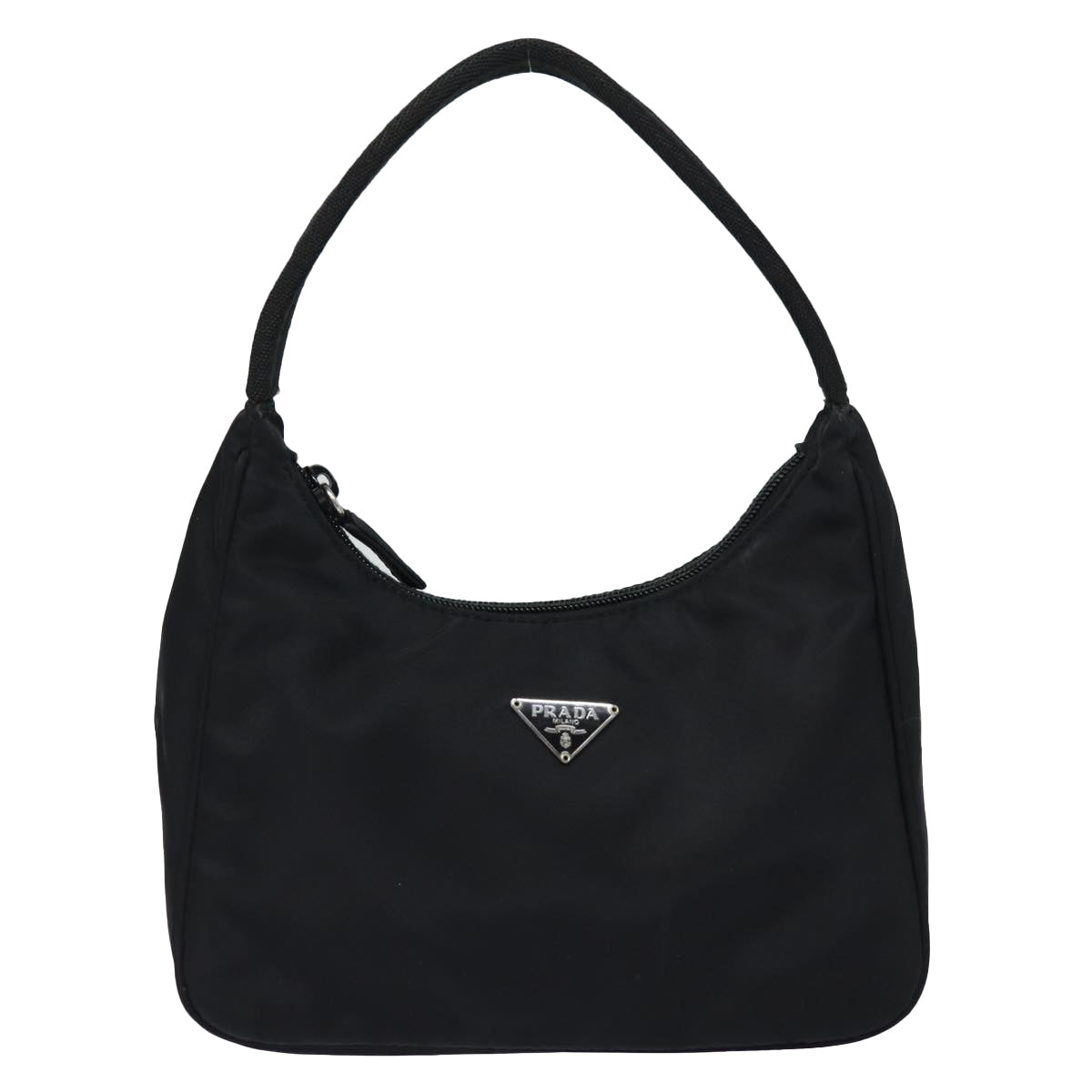 PRADA Hand Bag Nylon Black Auth ep4986