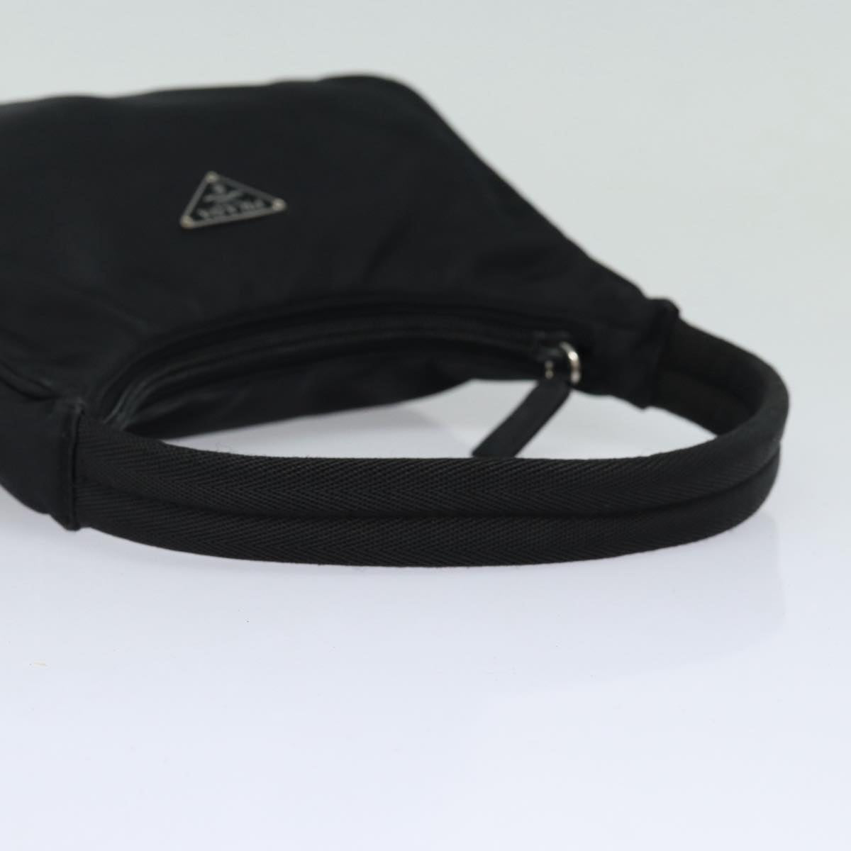 PRADA Hand Bag Nylon Black Auth ep4986