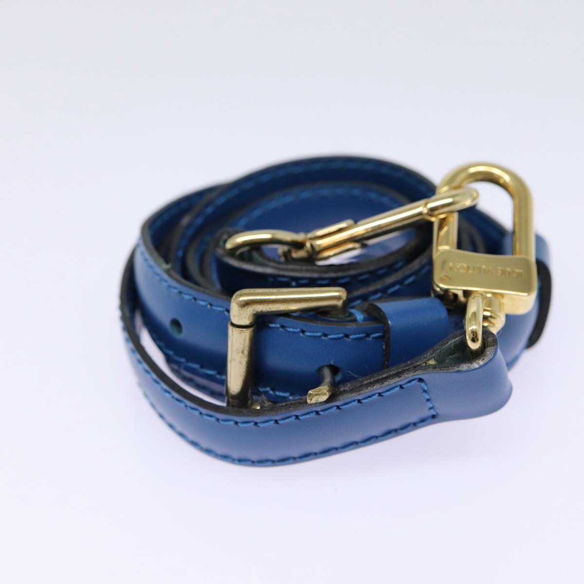 LOUIS VUITTON Epi Adjustable Shoulder Strap 37""-44.1"" Blue LV Auth ep4995