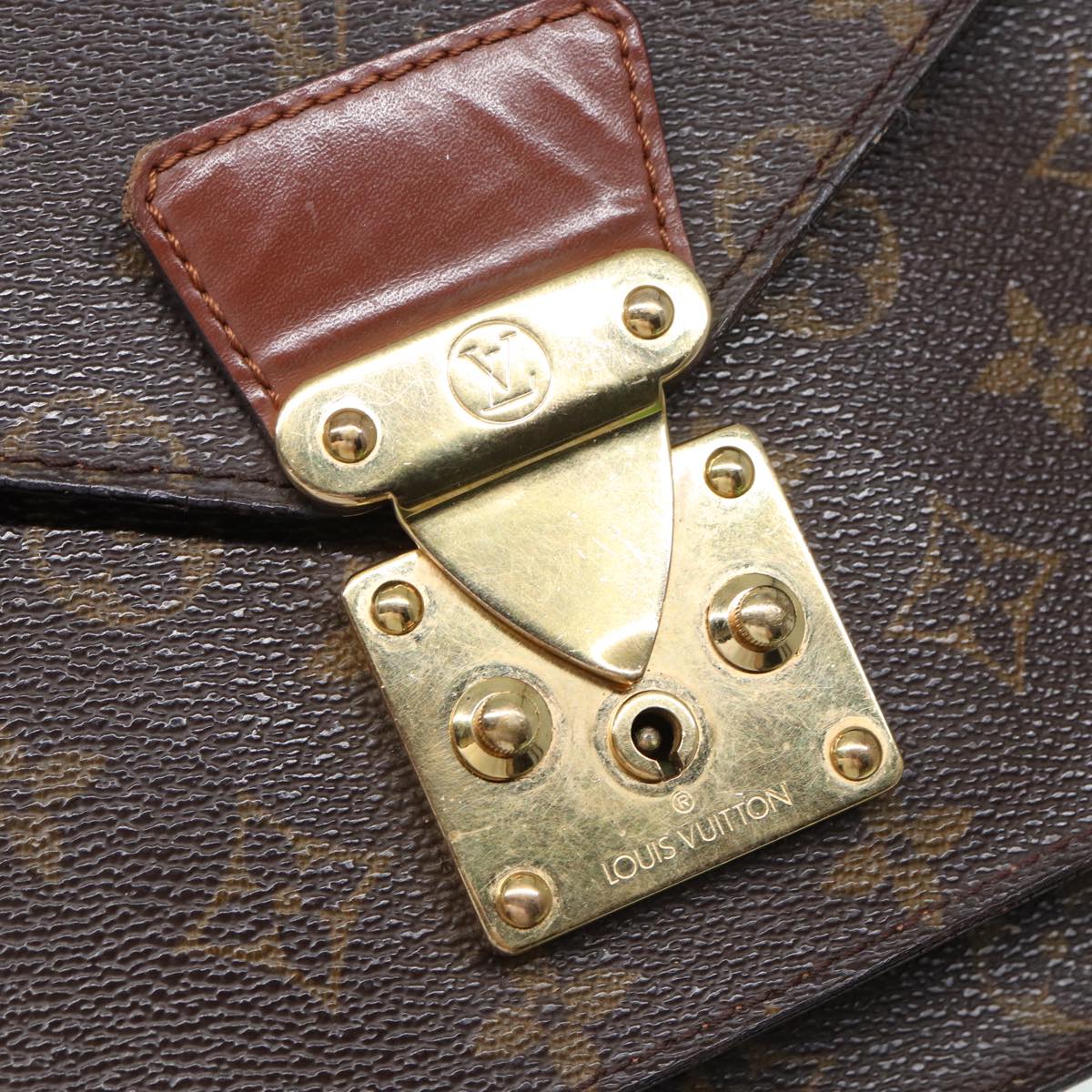 LOUIS VUITTON Monogram Monceau 28 Hand Bag 2way M51185 LV Auth ep5005