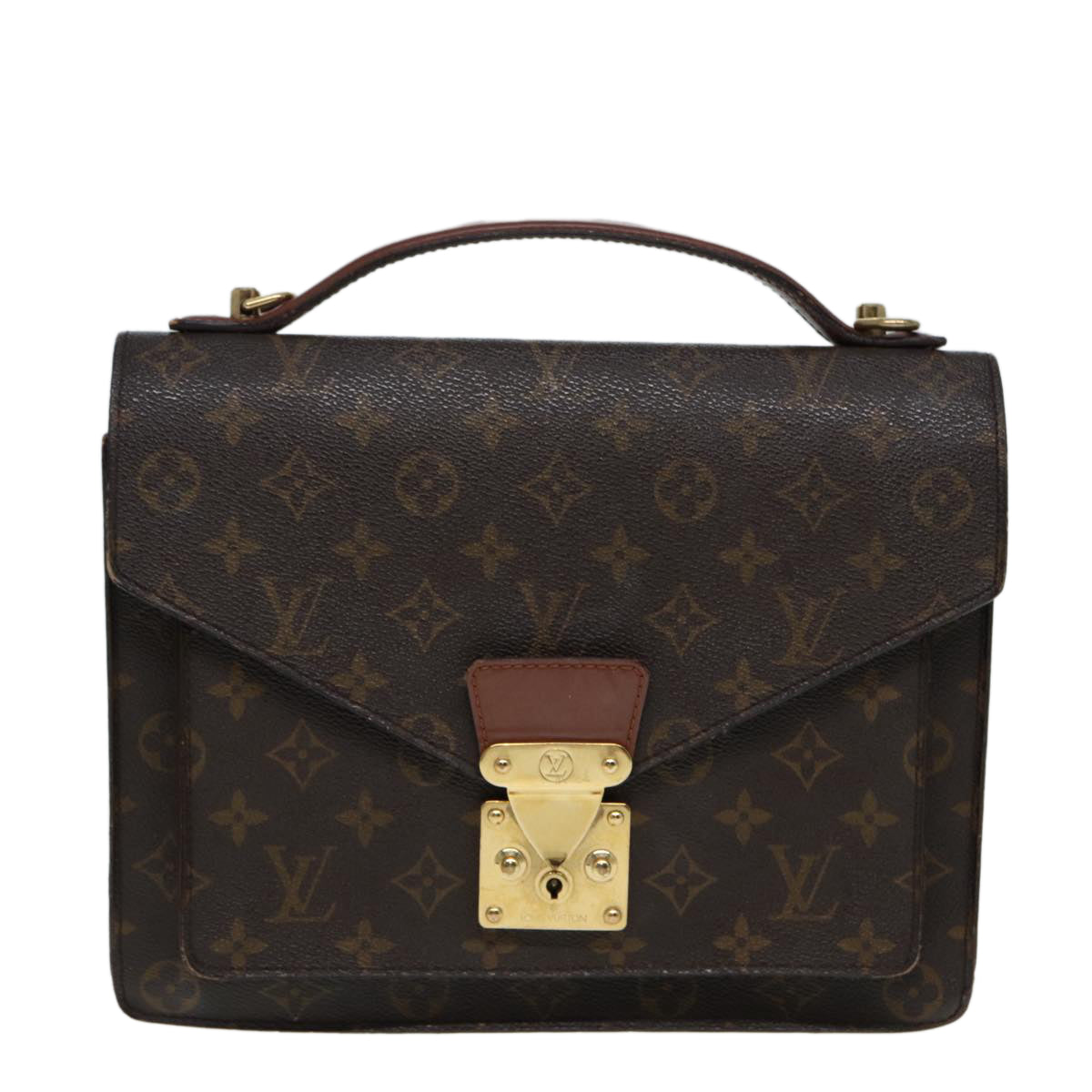 LOUIS VUITTON Monogram Monceau 28 Hand Bag 2way M51185 LV Auth ep5005