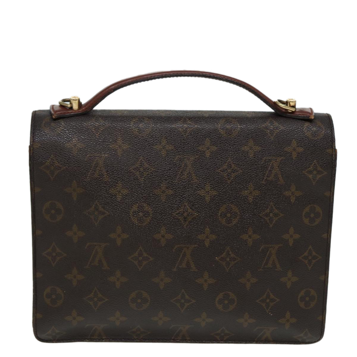 LOUIS VUITTON Monogram Monceau 28 Hand Bag 2way M51185 LV Auth ep5005