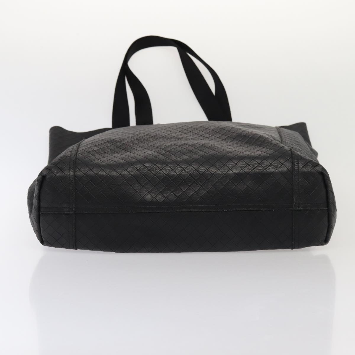 BOTTEGA VENETA INTRECCIATO Tote Bag Leather Black Auth ep5007