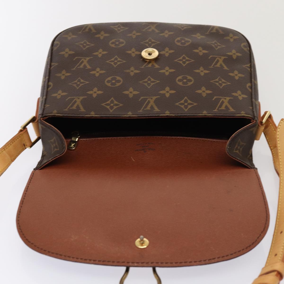 LOUIS VUITTON Monogram Saint Cloud GM Shoulder Bag M51242 LV Auth ep5045