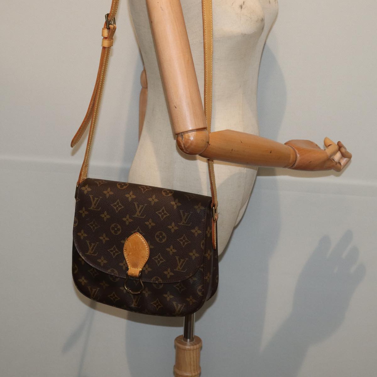 LOUIS VUITTON Monogram Saint Cloud GM Shoulder Bag M51242 LV Auth ep5045