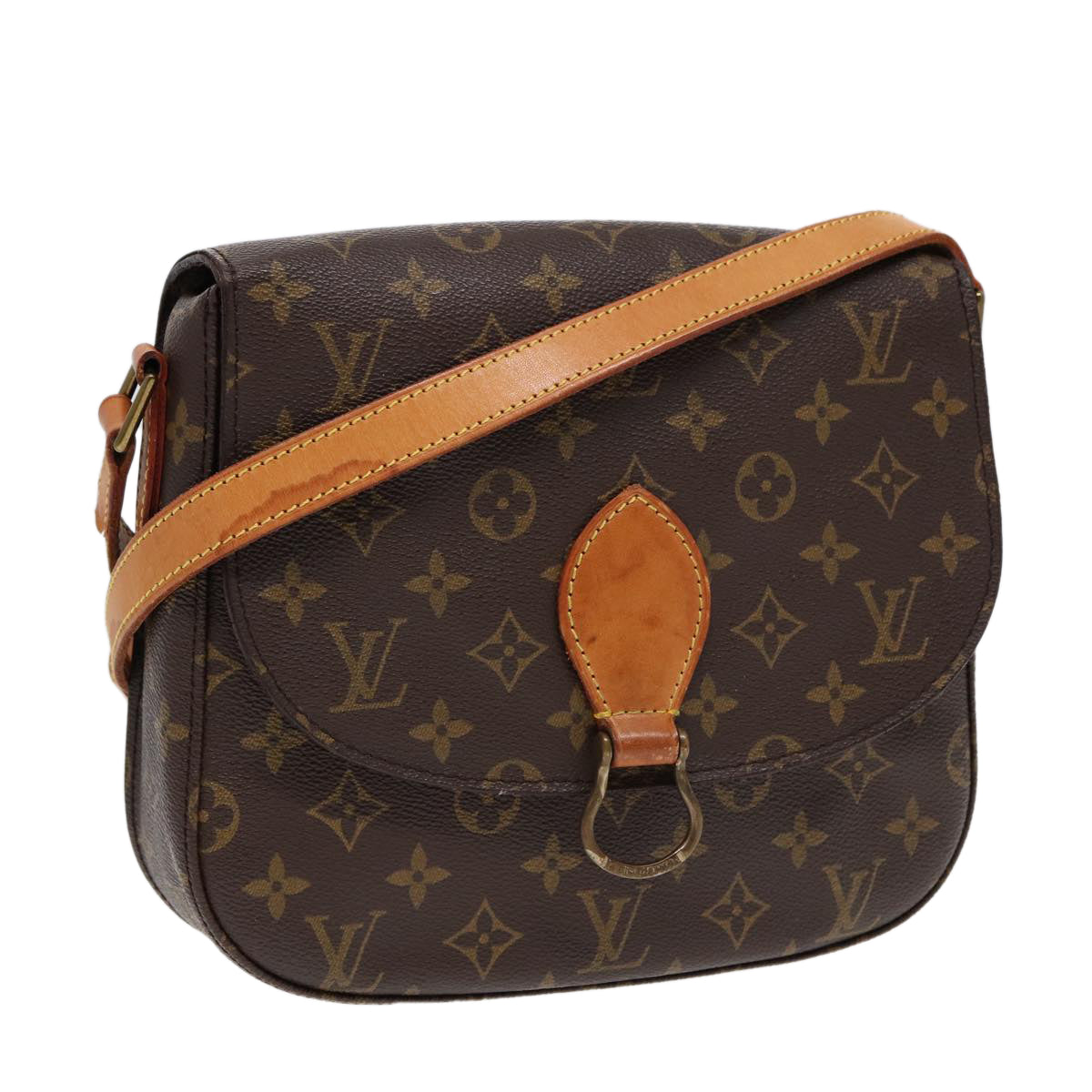 LOUIS VUITTON Monogram Saint Cloud GM Shoulder Bag M51242 LV Auth ep5046