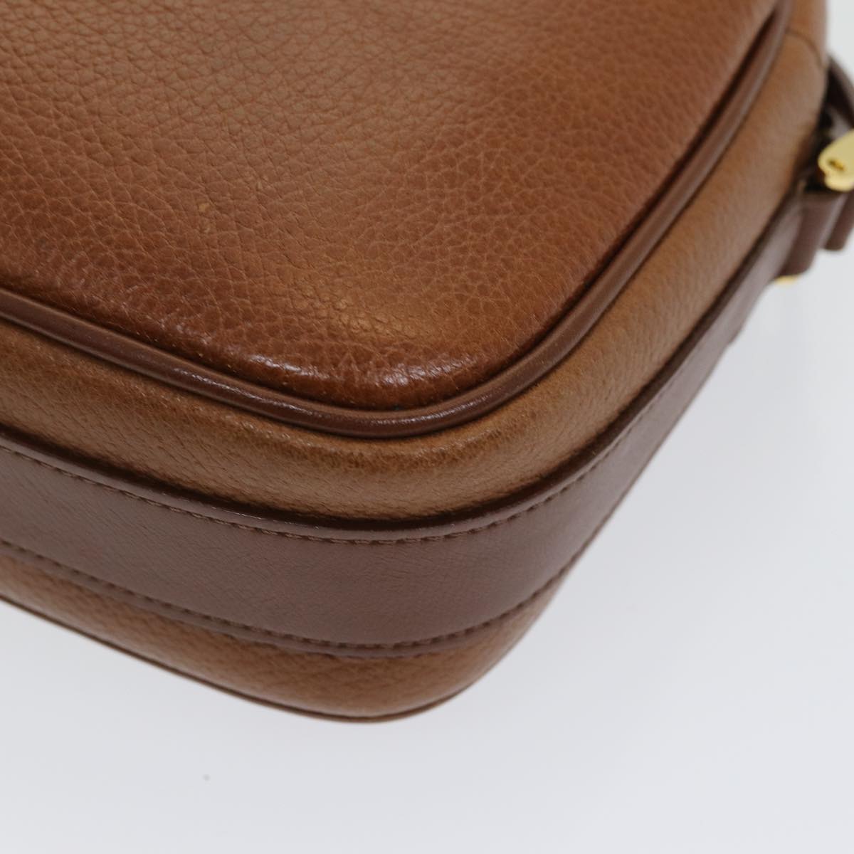 Burberrys Shoulder Bag Leather Brown Auth ep5049