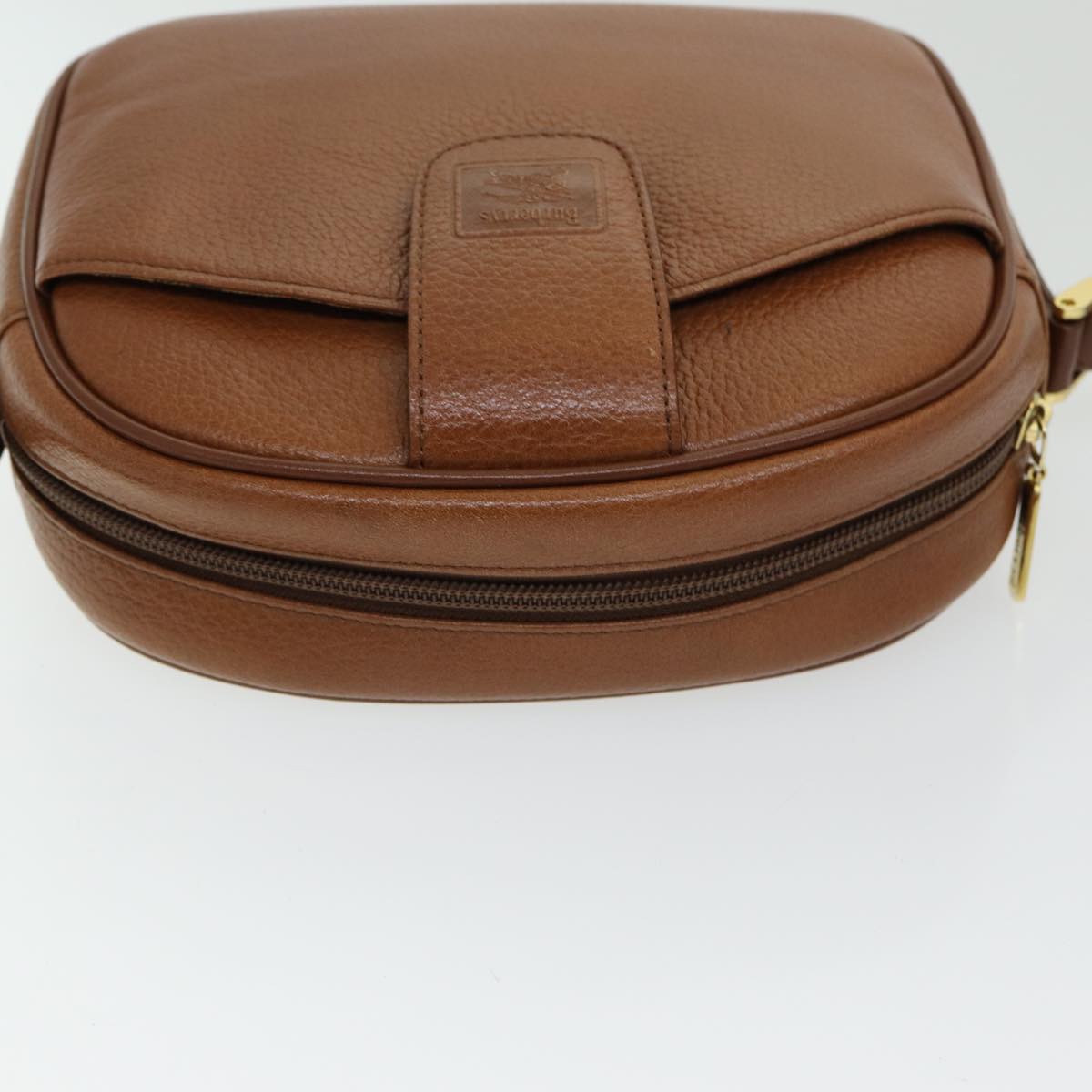 Burberrys Shoulder Bag Leather Brown Auth ep5049