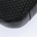 BALLY Shoulder Bag Leather Black Auth ep5054-17