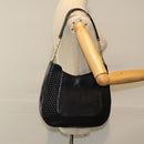 BALLY Shoulder Bag Leather Black Auth ep5054-25