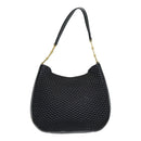 BALLY Shoulder Bag Leather Black Auth ep5054-2