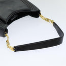 BALLY Shoulder Bag Leather Black Auth ep5054-7