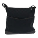 GUCCI GG Canvas Shoulder Bag Black 145857 Auth ep5062-13