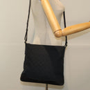 GUCCI GG Canvas Shoulder Bag Black 145857 Auth ep5062-23