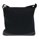 GUCCI GG Canvas Shoulder Bag Black 145857 Auth ep5062-2