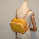 LOUIS VUITTON Monogram Vernis Marley Backpack Yellow M91040 LV Auth ep5066-22