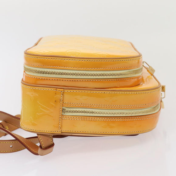LOUIS VUITTON Monogram Vernis Marley Backpack Yellow M91040 LV Auth ep5066