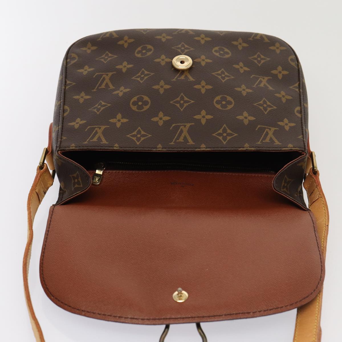 LOUIS VUITTON Monogram Saint Cloud GM Shoulder Bag M51242 LV Auth ep5070