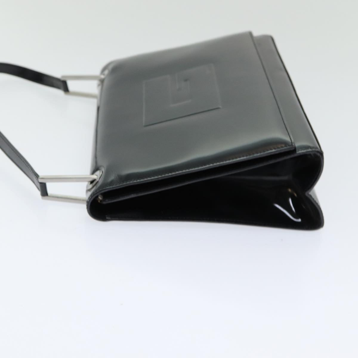 GUCCI Shoulder Bag Patent leather Black Silver 001 3033 Auth ep5106 - 0