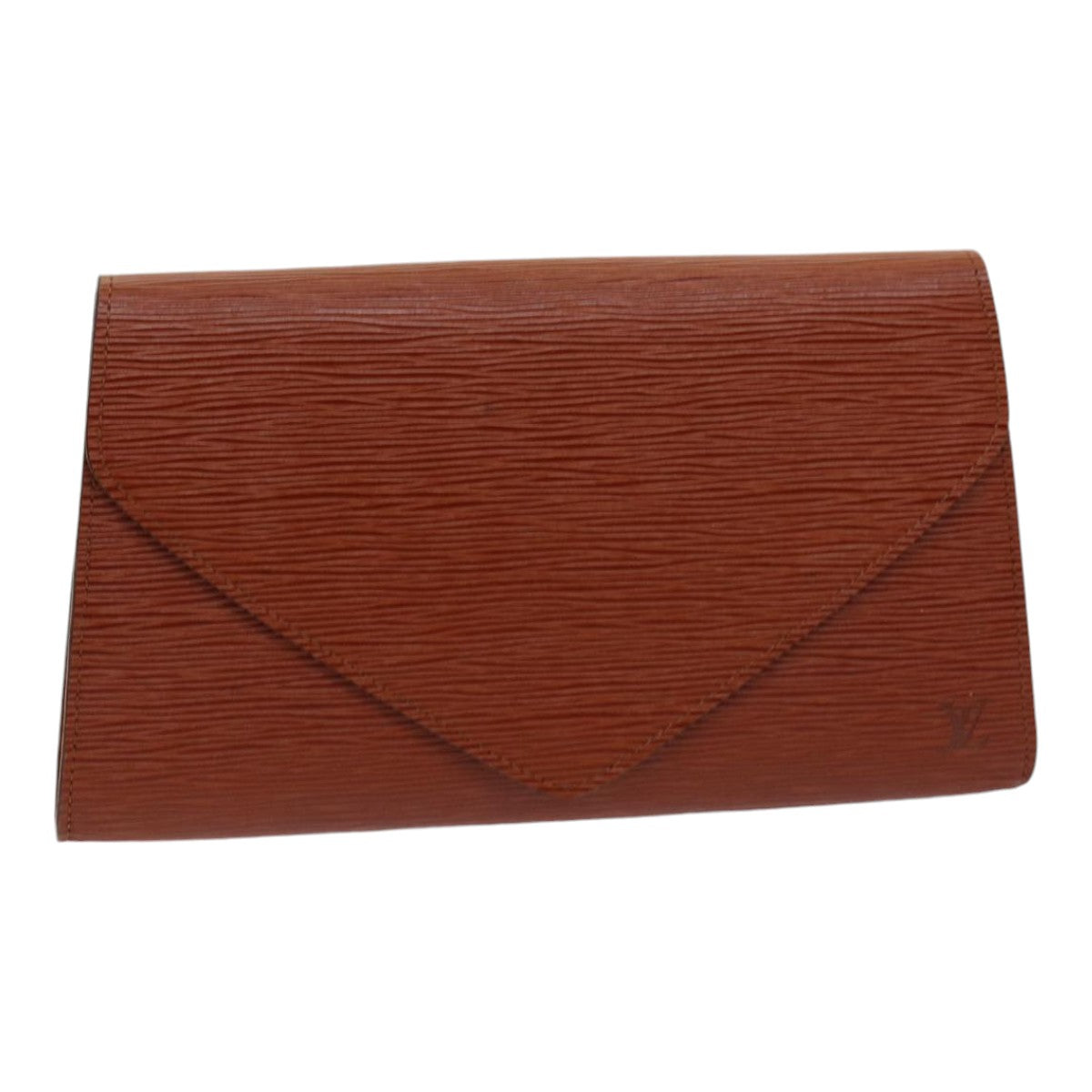 LOUIS VUITTON Epi Art Deco Clutch Bag Brown M52633 LV Auth ep5145