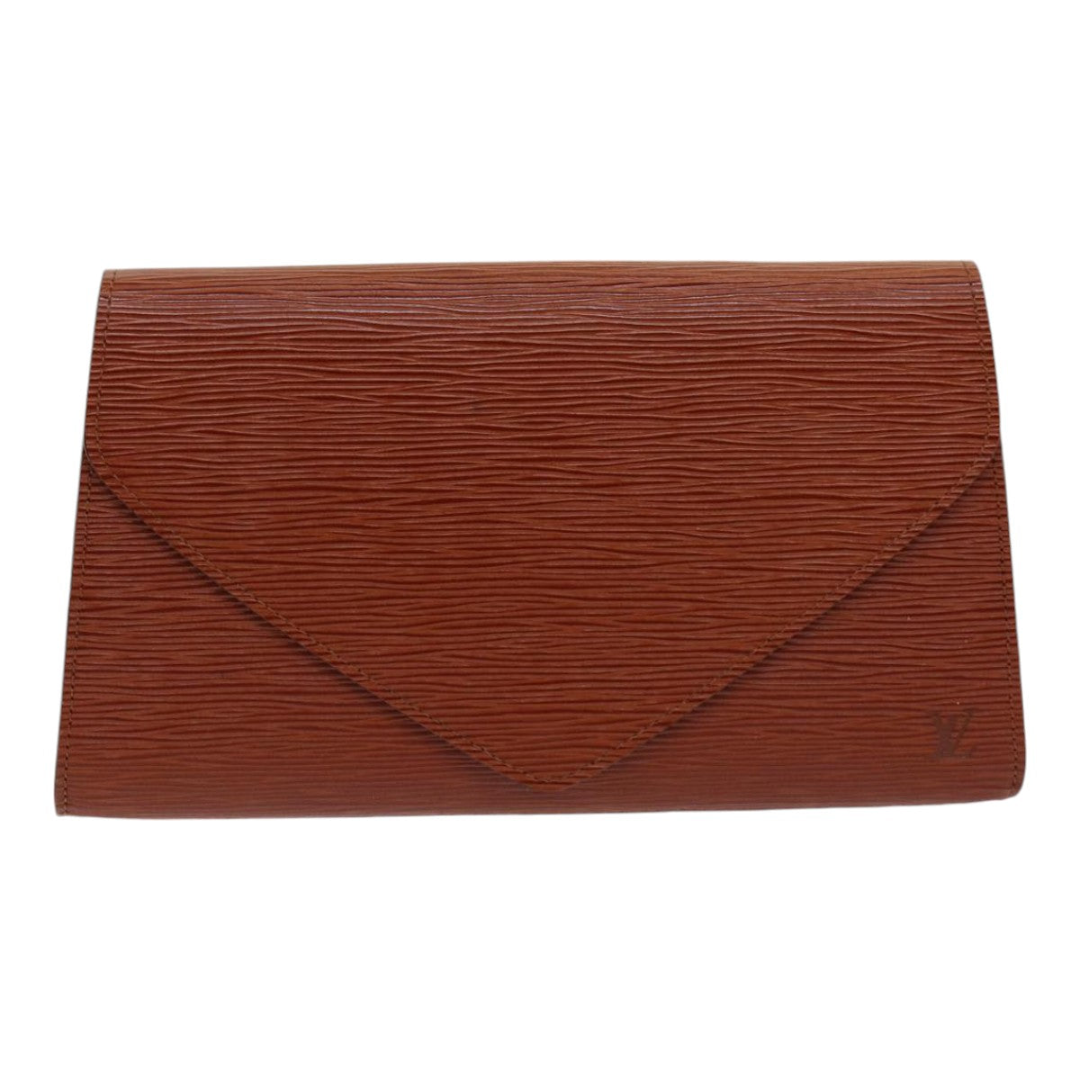 LOUIS VUITTON Epi Art Deco Clutch Bag Brown M52633 LV Auth ep5145