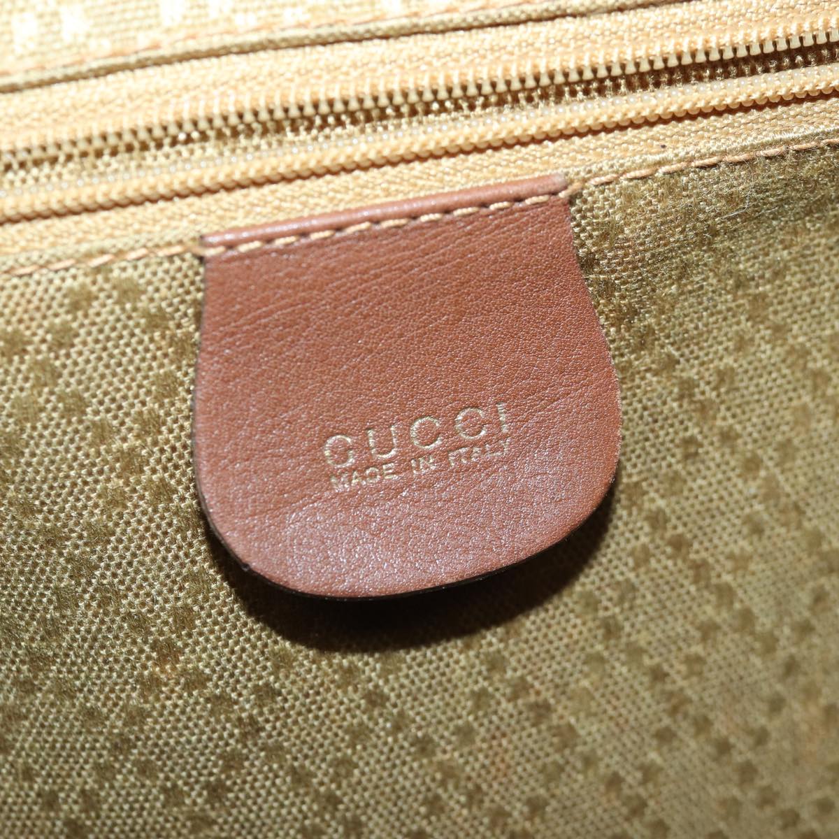 GUCCI Bamboo Backpack Leather Brown Auth ep5157