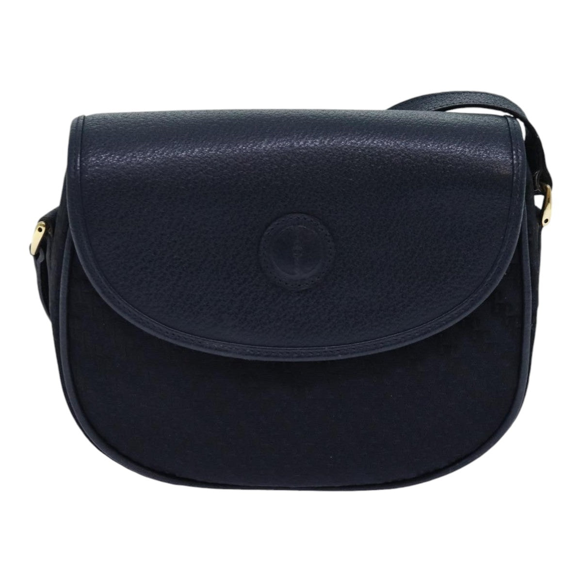 GUCCI Shoulder Bag Leather Navy Auth ep5190