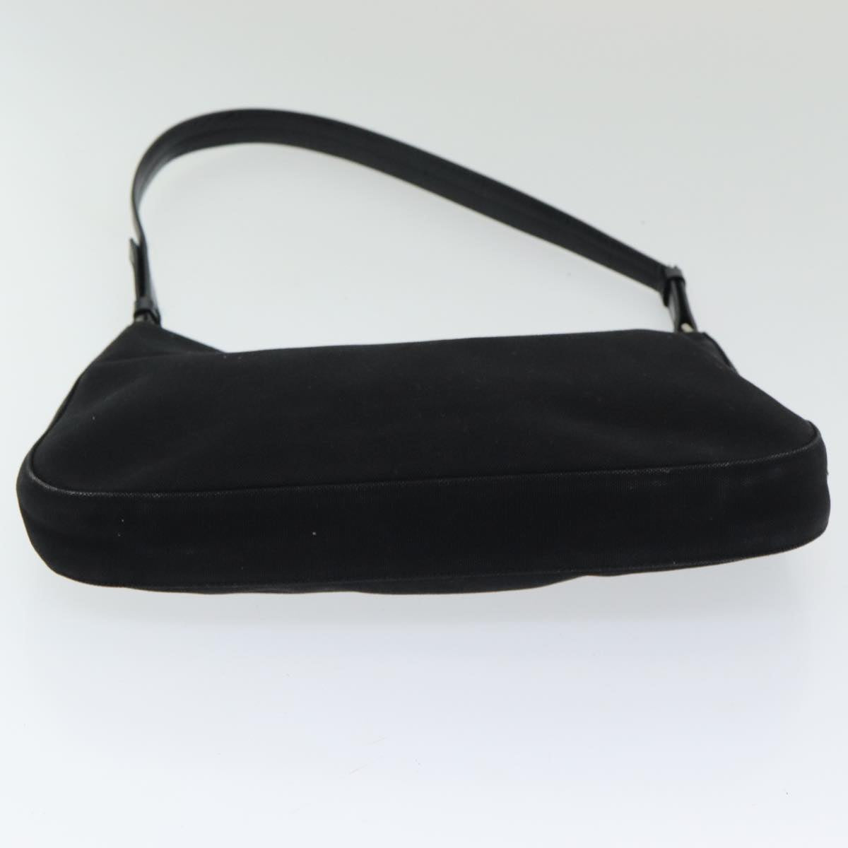 PRADA Shoulder Bag Nylon Black Silver Auth ep5200