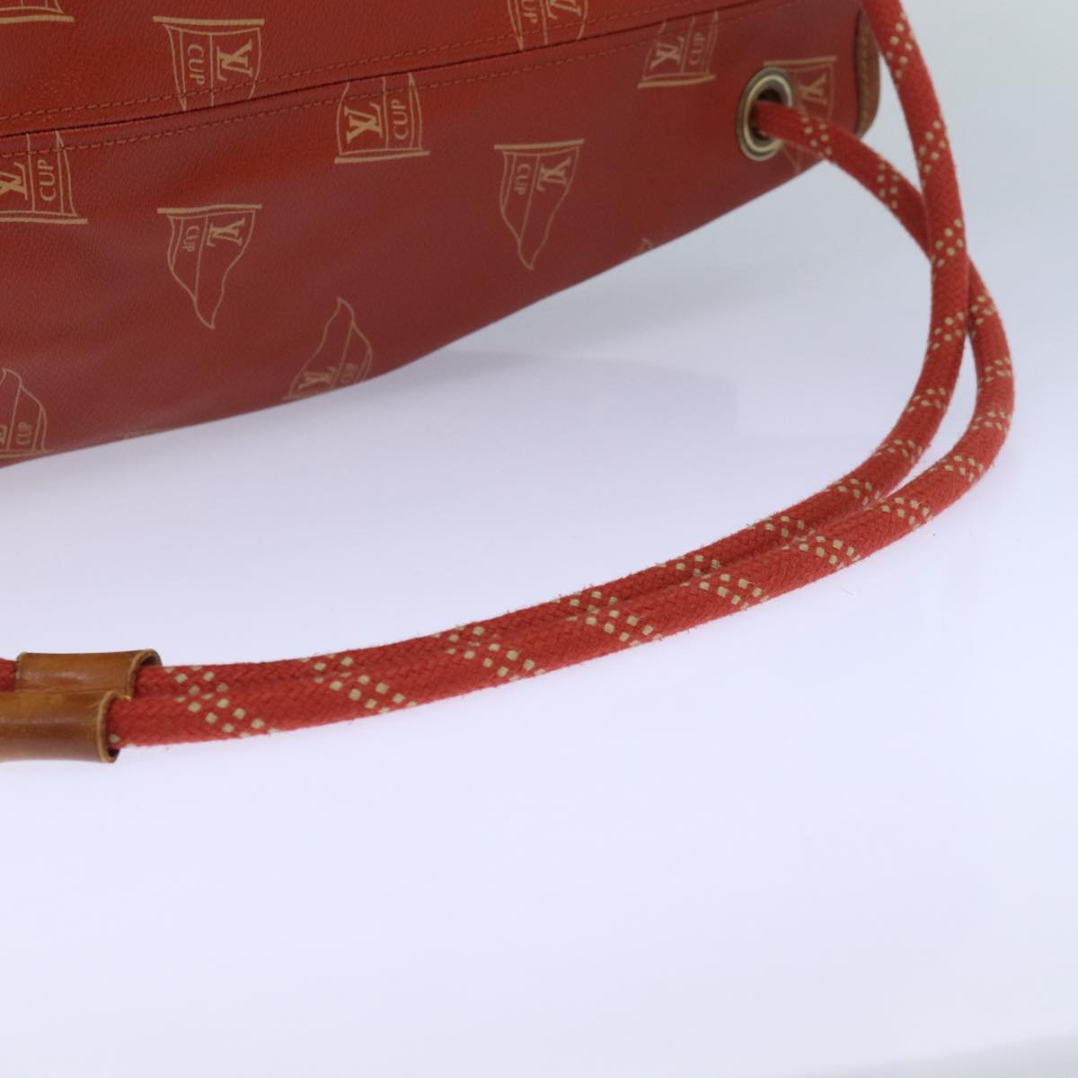 LOUIS VUITTON LV CUP Saint Tropez Shoulder Bag Red M80026 LV Auth ep5202