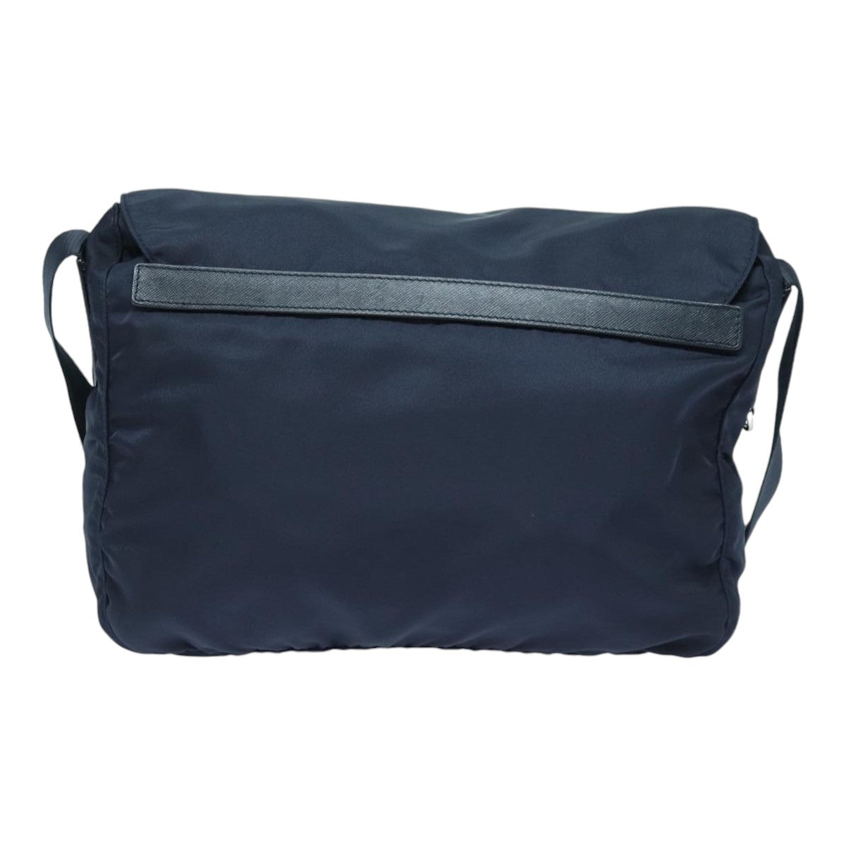 PRADA Shoulder Bag Nylon Navy Silver Auth ep5207 - 0