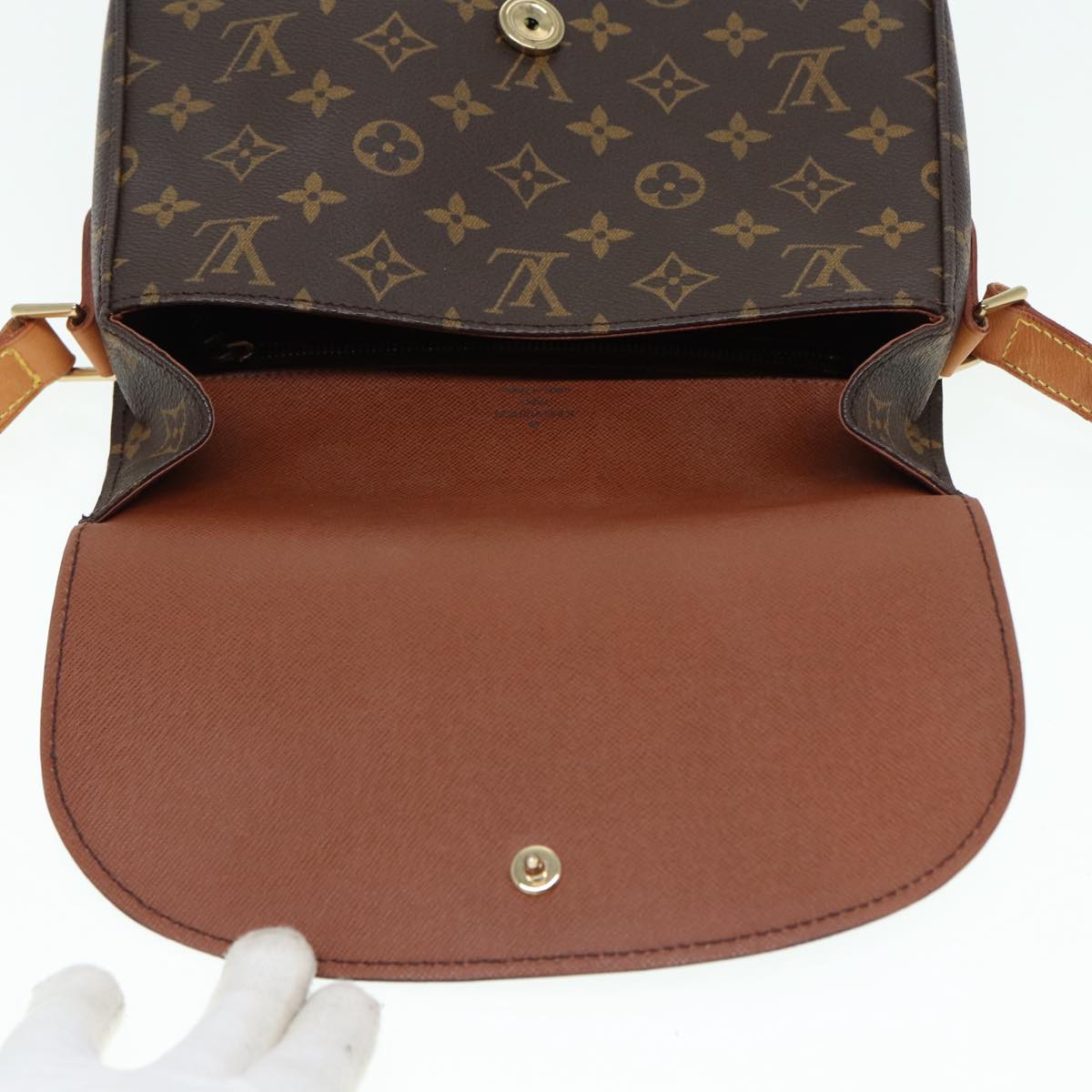 LOUIS VUITTON Monogram Saint Cloud GM Shoulder Bag M51242 LV Auth ep5215