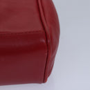 GUCCI Bamboo Hand Bag Leather 2way Red Gold 007 1793 0238 Auth ep5221-15