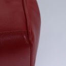 GUCCI Bamboo Hand Bag Leather 2way Red Gold 007 1793 0238 Auth ep5221-9