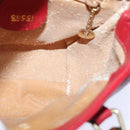 GUCCI Bamboo Hand Bag Leather 2way Red Gold 007 1793 0238 Auth ep5221-18