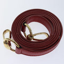 GUCCI Bamboo Hand Bag Leather 2way Red Gold 007 1793 0238 Auth ep5221-20