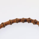 GUCCI Bamboo Hand Bag Leather 2way Brown Gold 001 1998 1638 Auth ep5228-8