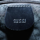 GUCCI Bamboo Hand Bag Canvas 2way Black Gold 000 1998 0540 Auth ep5246-17